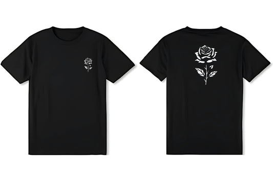 Rosa en blanco